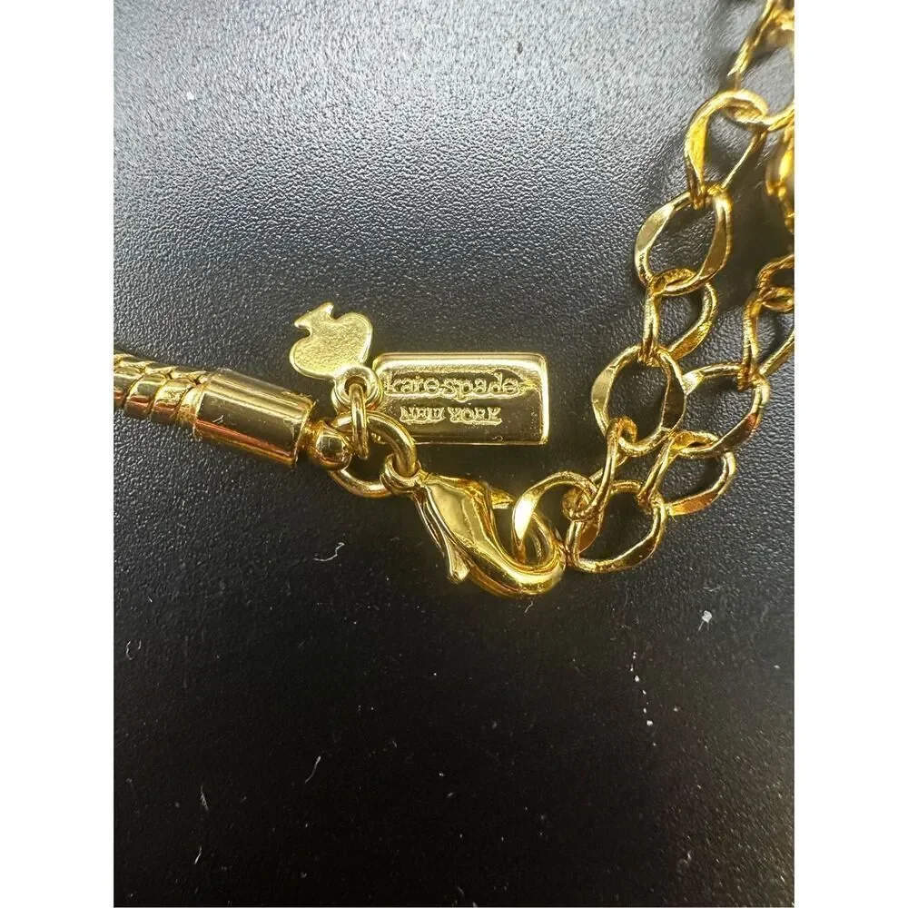 Kate spade Life of the Party Night Sky Pendant gold necklace 30”